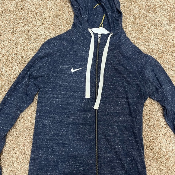 Nike Tops - Nike Navy Blue and White Speckled Thin Hoodie